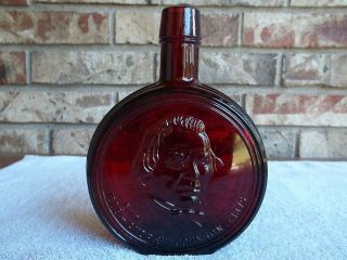 Wheaton First 1st Edition Bottle Ruby Red Glass Andrew Johnson