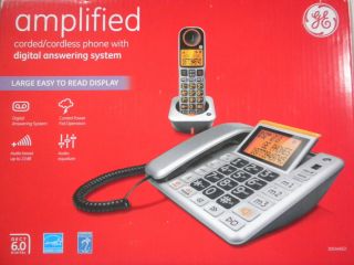 GE 30544EE2 Amplified Digital Answering Sys Corded Cordless Phone DECT 