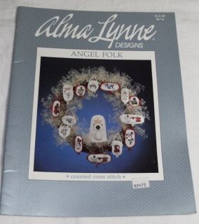 Alma Lynne Designs Angel Folk Counted Cross Stitch Book