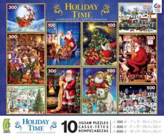 Christmas Holiday Time New 2012 Santa Claus Tree Eve 10 Jigsaw Puzzle 