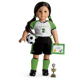 NEW in Box American Girl Doll MYAG Soccer Star Outfit + Charm Uniform 