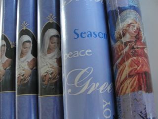    RELIGIOUS GIFT WRAPPING PAPER TOTALS 395 SQ FT JESUS MARY ANGELS