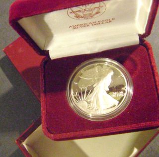 1988 s Proof American Silver Eagle 1 oz Fine 999 Silver USA Mint 