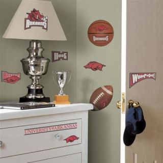 University of Arkansas Peel and Stick Wall Decals Appliques New SEALED 