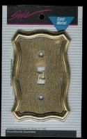Vintage Cast Brass Light Switch Plate Covers by American Tack Hardware 
