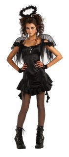 Gothic Angel Dark Fallen Angel Princess Halloween Teen Costume Size 