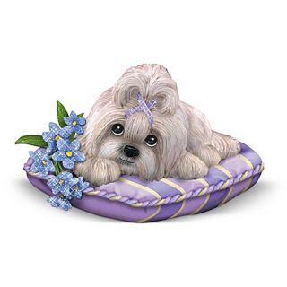 Shih Tzu Alzheimers Support Figurine Love Never Forgets by Hamilton 