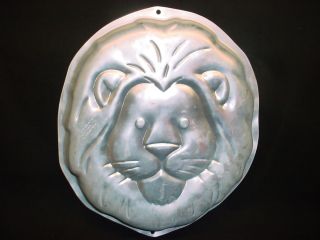 Wilton JUNGLE LION cake pan Big King Cat ZOO ANIMAL mold tin Wildlife 