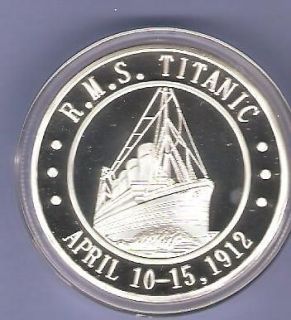 titanic april 1912 silver commemorative medallion new