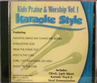 Kids Praise Worship Volume 1 New Christian Karaoke CD G 6 Songs