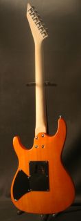   Electric Guitar Solid Alder Flame Maple top Floyd Rose Bridge Amber