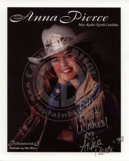 / Best Wishes/Anna Pierce/ 98) of Miss Rodeo North carolina, ANNA 