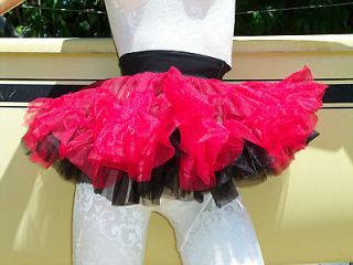 Balera Style S3699 Red/Black dance ballet Skirt tutu reversible? sz 