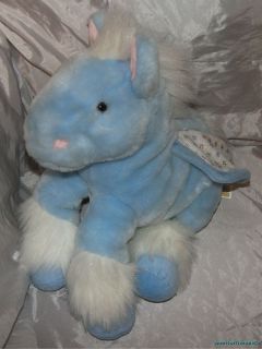 RARE Animal Alley Toys R US Plush 15 Sky Blue Shimmer Pegasus Glitter 