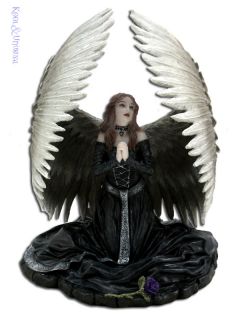 Anne Stokes Statue Prayer for Fallen Kneeling Gothic Angel Figurine 
