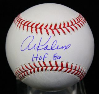 Al Kaline Signed Autographed HOF 80 OML Baseball Ball PSA DNA S70692 