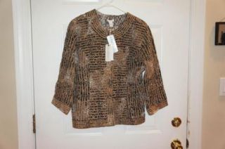 Chicos Structured Style Reversible Anabel Jacket 2 New