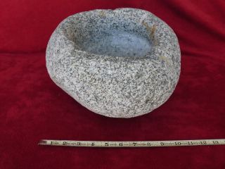   California KUMEYAAY Indian Mortar Grinding Granite Stone Artifact Tool