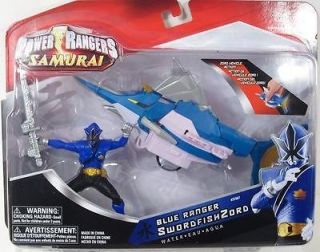 Power Rangers Samurai SwordfishZord Blue Ranger Water NIP Bandai 