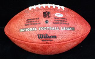 Johnathan Joseph Signed Authentic Wilson Duke NFL Game Football PSA 