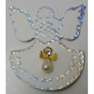 Dozen Angel Pins on Cards with Pearl Shaped Bodies New