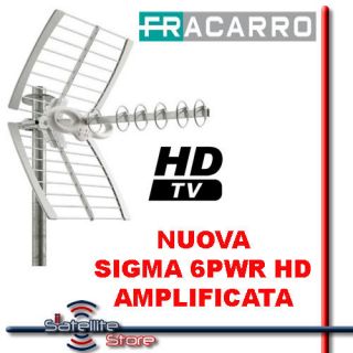 Antenna Digitale Terrestre Fracarro Nuova Sigma 6PWR HD Attiva 