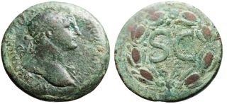   Coin of Trajan SC Senatus Consulto Syria Antioch Authentic VF