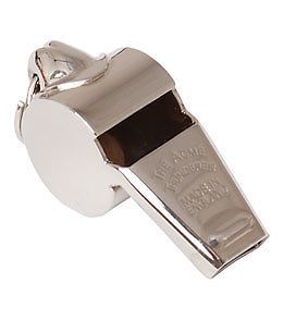REFEREE WHISTLE ACME THUNDERER MODEL#60.5 NICKEL PLATED METAL 