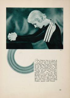   art 1933 ann harding dorothy walton gatley film actor print original