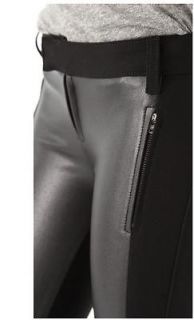NEW Siwy womens Bianca Seamed Coated Pants in Black is black