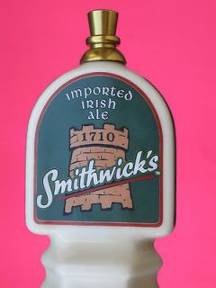 smithwick s imported irish ale ceramic beer tap handle great