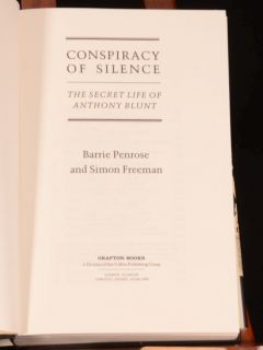 1986 Conspiracy of Silence Anthony Blunt Barrie Freeman First Edition 