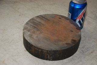 diam. 2.25 thick Circular ROUND Steel Bar Blacksmith Anvil, 30 lbs 