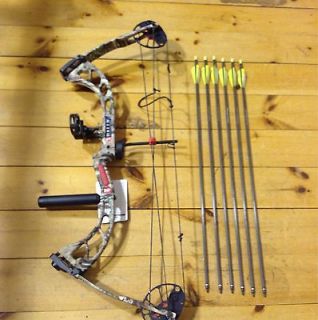 2013 PSE Rally 18 31 11 50# Compound Bow Package Arrows rest sight 