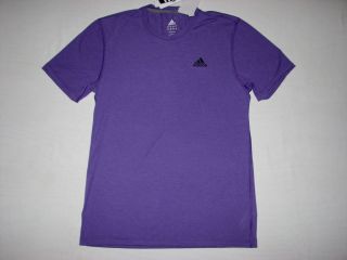 Adidas Mens Climalite Ultimate Training T Shirt Purple NWT X31518