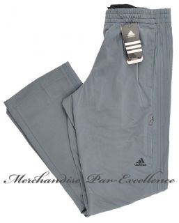 New ADIDAS Mens TRAINING Weekender Pants Athletic GRAY zip pocket Size 