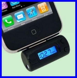 FM Transmitter+Car Charger for Apple iPod Touch iPhone 3G 3GS 4G 4S