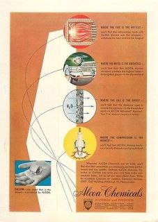 1952 alcoa chemicals gallium alumina vintage color ad time left
