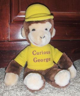 Vintage Eden Toys 1984 12 Stuffed Curious George Toy