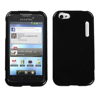 AT&T ALCATEL 995(One Touch) Snap On Hard Case Cover Plain Glossy Solid 