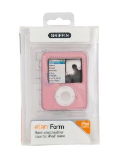 Apple iPod Nano 3rd Generation Pink Leather Hard Case