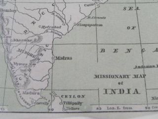 1856 Newcomb Antique Map Indian Archipelago Hindustan