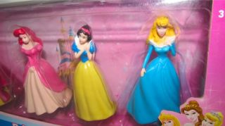 Disney Figure Princess Belle Arielle Snow White Cinderella 4 Pack 