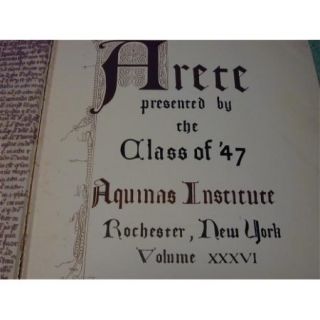 1947 aquinas institute school yearbook bin 33 description 1947 aquinas 