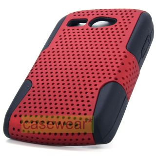 Red Apex Perforated Hard Case Gel Cover for Kyocera Hydro C5170 Boost 