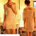 Womens Boat Neck Off Shoulder Lace Strap Slim Sexy Clubwear Party 