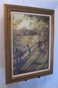 Original Early Signed Deloyht Arendt Oil Young Girl Tammy Framed 35 5 