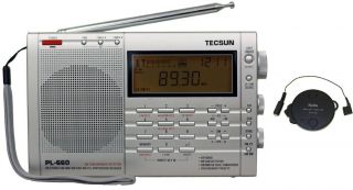 Tecsun PL660 AM FM Shortwave Air SSB Synchronous Radio + T1 Antenna
