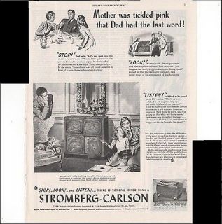 Stromberg Carl​son FM AM Radio Phonogra​ph Home 1948 Vintage 