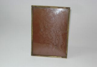 antique art nouveau metal photo frame w glass